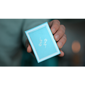 Cold Foil Black Roses Hotel Playing Cards