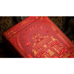 Babylon (Ruby Red) Playing Cards by Riffle Shuffle