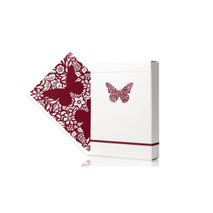 Butterfly Worker Marked Playing Cards (Red) by Ondrej Psenicka