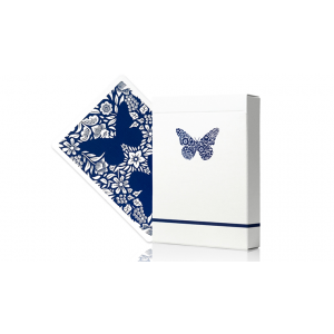 Butterfly Worker Marked Playing Cards (Blue) by Ondrej Psenicka