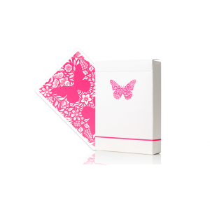 Butterfly Worker Marked Playing Cards (Pink) by Ondrej Psenicka