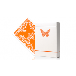 Butterfly Worker Marked Playing Cards (Orange) by Ondrej Psenicka