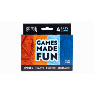Bicycle 4 Game Pack (Euchre, Spades, Hearts and Solitaire) by US Playing Card