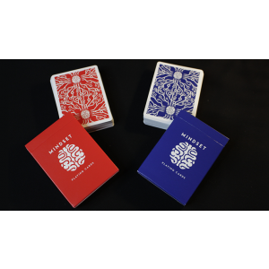 Mindset Duo 1 Red and 1 Blue Set Playing Cards (Marked) by Anthony Stan