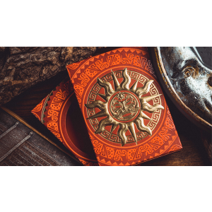 Gilded Maya Sun Playing Cards