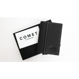 Comet Black Leather Silver Shell (Gimmicks and Online Instruction) by Andrew Dean - Trick
