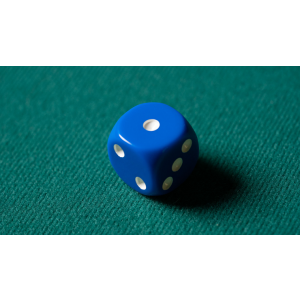 REPLACEMENT DIE BLUE (GIMMICKED) FOR MENTAL DICE by Tony Anverdi - Trick