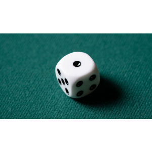 REPLACEMENT DIE WHITE (GIMMICKED) FOR MENTAL DICE by Tony Anverdi - Trick