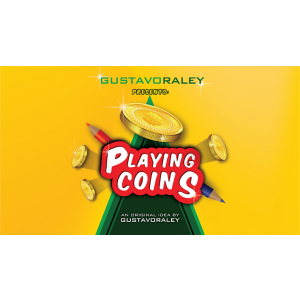 PLAYING COINS (Gimmicks and Online Instructions) by Gustavo Raley - Trick