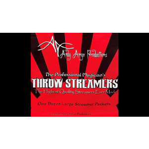 Throw Streamers RED by Andy Amyx ( 1dozen = 1 unit) - Trick
