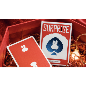 Surprise Deck V5 (Red) Playing cards by Bacon Playing Card Company