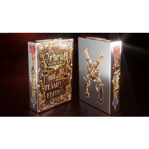 Victorian Steampunk (Silver) Playing Cards