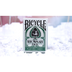 Bicycle Snowman (Green) Playing Cards