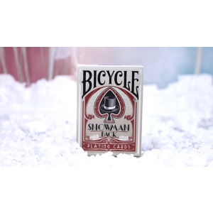 Bicycle Snowman (Red) Playing Cards