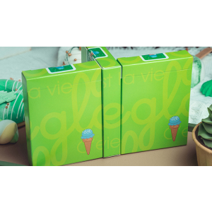 Glace Playing Cards (Green) by Bacon Playing Card Company