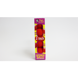 2 inch PRO Sponge Ball (Red) Box of 4 from Magic by Gosh