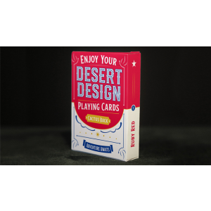 Desert Design (Ruby Red) Playing Cards
