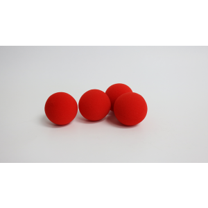 1.5 inch PRO Sponge Ball (Red) Bag of 4 from Magic by Gosh
