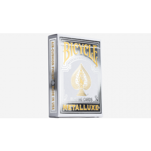 Bicycle Metalluxe Silver Playing Cards by US Playing Card Co.