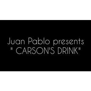 CARSON'S DRINK (Gimmicks and Online Instructions) by Juan Pablo - Trick
