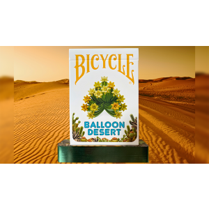 Gilded Bicycle Balloon Desert Playing Cards