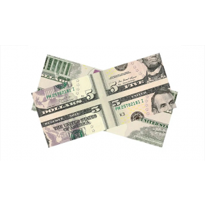 MAGIC MISMADE BILL (USD 5 Dollar Bill) by Diamond Jim Tyler