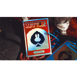 Limited Holographic Edition Surprise Deck V5 (Red) Playing cards by Bacon Playing Card Company