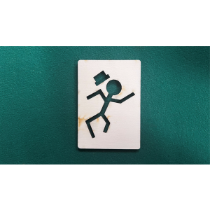 Stickman Bob Wood Template Smoking Card - Trick