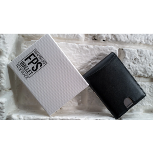 FPS Wallet True BlacK Leather (Gimmicks and Online Instructions) by Magic Firm - Trick