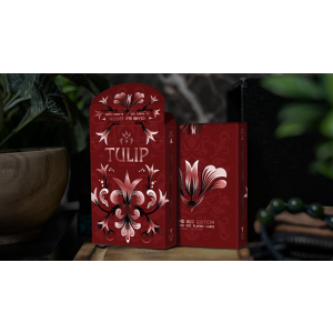 Grand Tulip Red Gilded Playing Cards