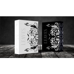 Leaves Black Playing Cards