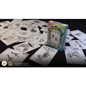 Magician Knows Playing Cards V1 (Black and White) by 808 Magic and Alan Wong