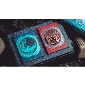 Atlantis: 2 Deck Set (Fire and Water) Playing Cards