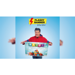 FLASHY BANNER (HAPPY BIRTHDAY) by George Iglesias & Twister Magic - Trick