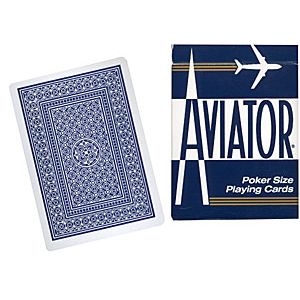 Cards Aviator Jumbo Index Poker Size (Blue)