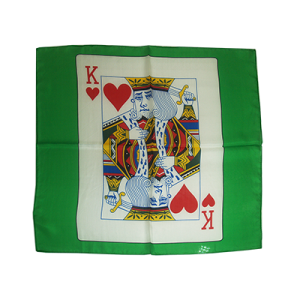 Card Silk 24 inch (King of Hearts) by Stolina Magic - Trick