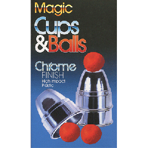 Chrome Cups & Balls (plastic) by Loftus Magic - Trick