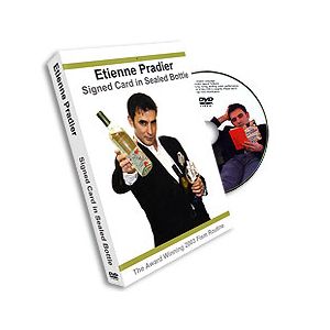 Etienne Pradier Signed Card in Sealed Bottle, DVD