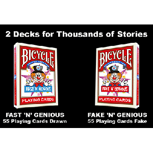 Fast "N" Genious / Fake "N" Genious Deck Combo Set by So Magic - Trick