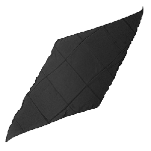Diamond Cut Silk 36 inch (BLACK) by Magic by Gosh - Trick