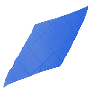 Diamond Cut Silk 36 inch (BLUE) by Magic by Gosh - Trick