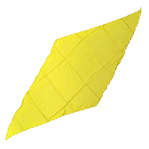 Diamond Cut Silk 36 inch (YELLOW) by Magic by Gosh - Trick