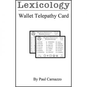 Lexicology with Telepathy card by Paul Carnazzo - Trick