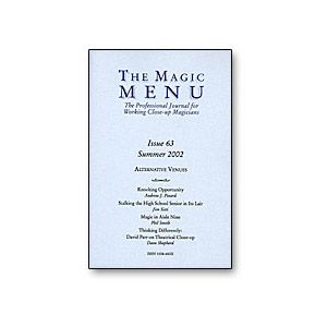 Magic Menu Issue 63 - Book