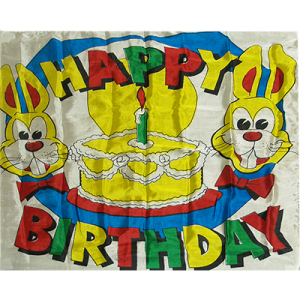 Production Silk 16 inch x 16 inch (Happy Birthday)