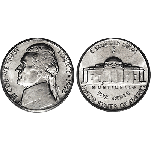 Nickel regular one roll of 40 coins - Trick