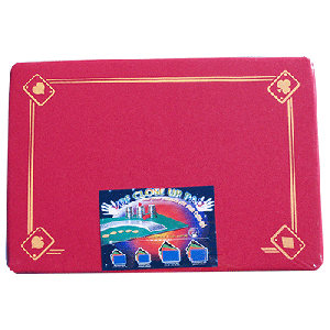 PRO VDF Close Up Pad with Printed Aces (Red) by Di Fatta Magic - Trick
