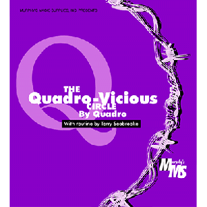 Quadro Vicious Circle Linking Rings by Murphys Magic Supplies - Trick