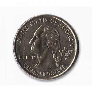 Quarter Dollar Coin Normal one roll of 40 coins