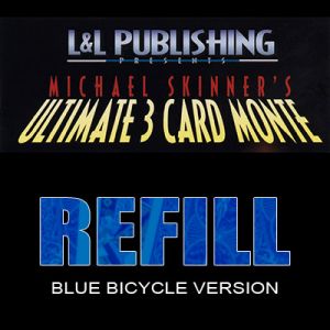 Refill Cards for 3 Card Monte (Blue) - Trick